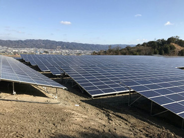太陽エネルギー地面プロジェクト 856 kw